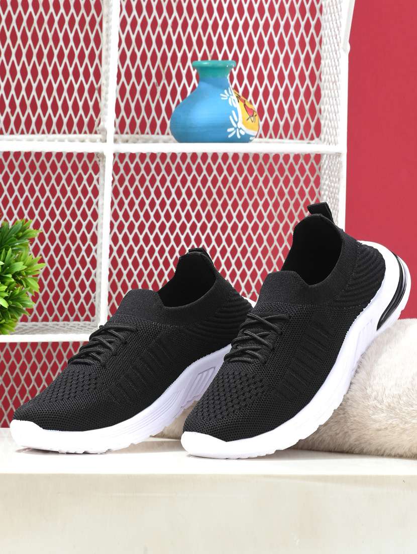 black solid slip on shoe - 19720936 -  Zoom Image - 0