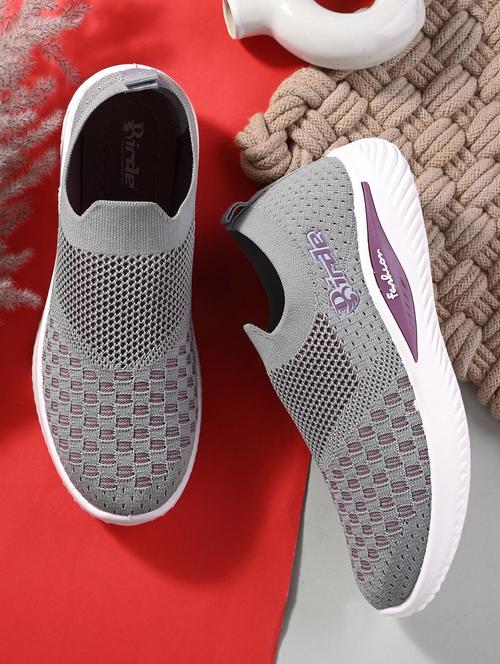 grey solid slip on shoe - 19720942 - Standard Image - 0