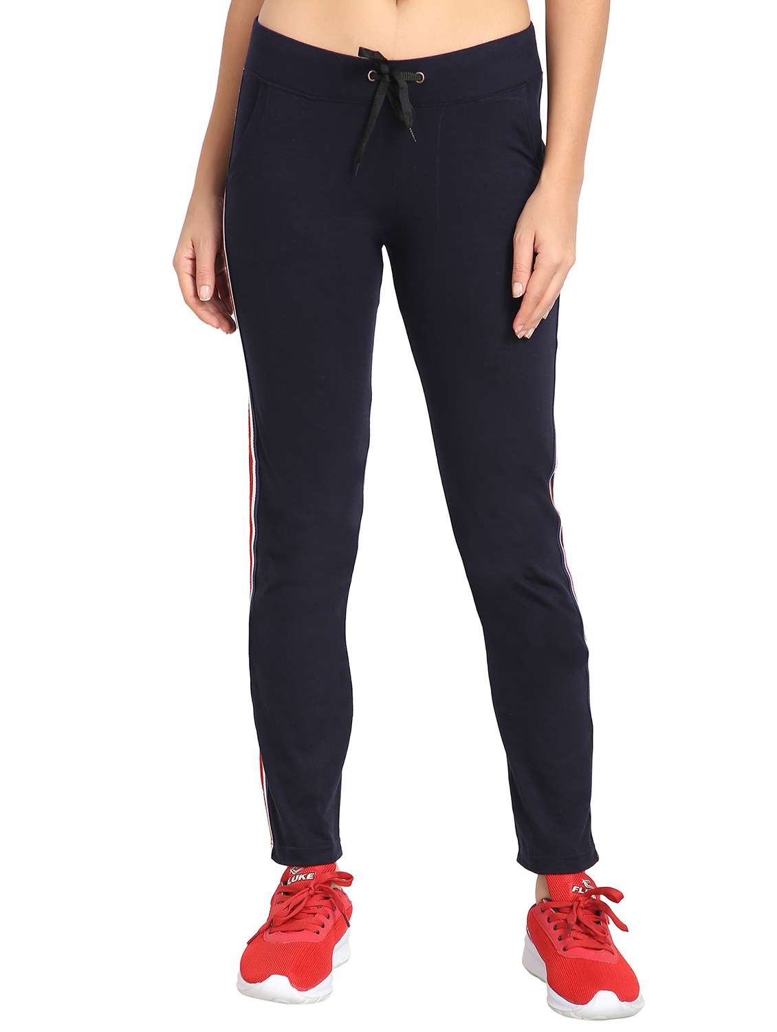 solids cotton track pant