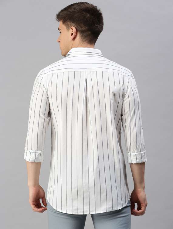 white cotton casual shirt - 19722576 -  Standard Image - 2