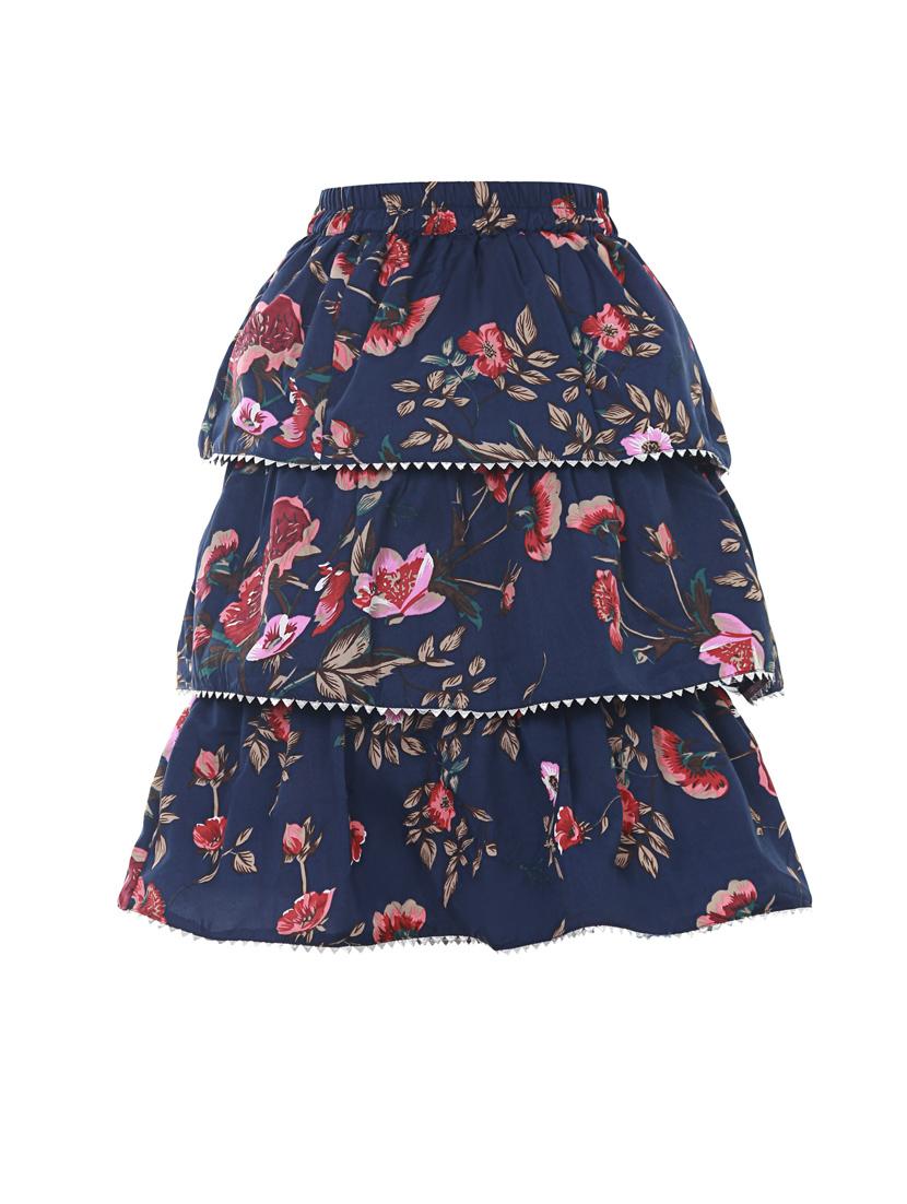 girls pack of 2 printed layered skirt - 19722796 - Standard Image - 2