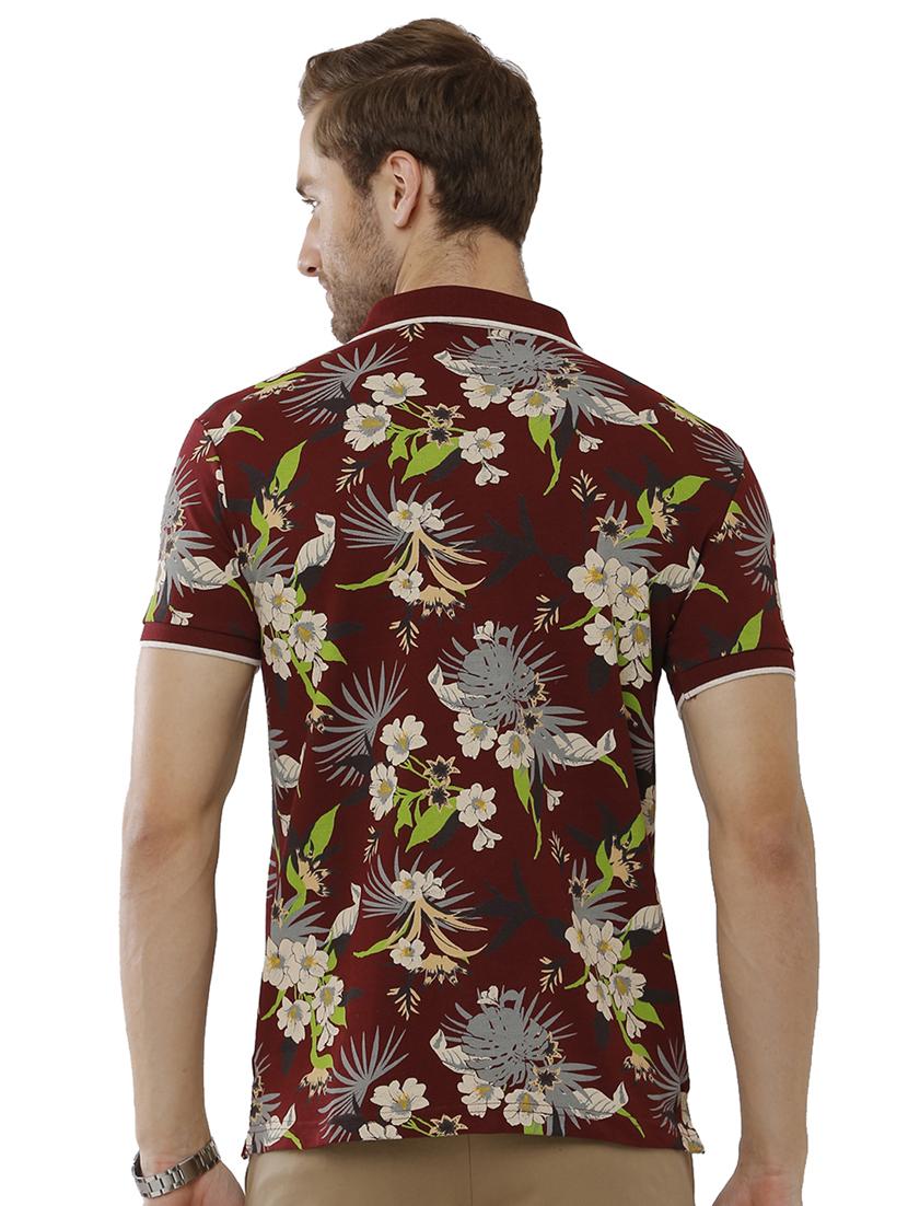 floral printed polo t-shirt - 19723114 - Standard Image - 2