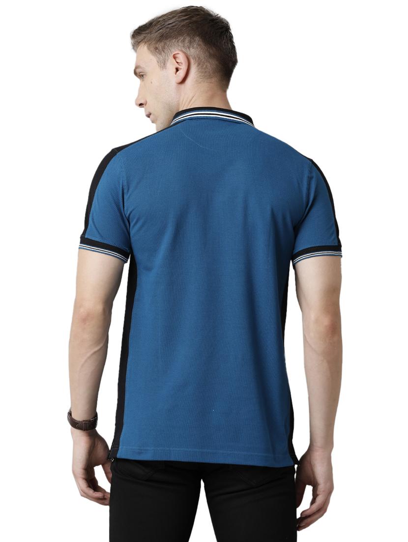 color blocked polo t-shirt - 19723124 - Standard Image - 2