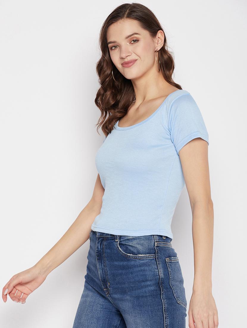 women's regular scoop neck top - 19723822 - Standard Image - 2