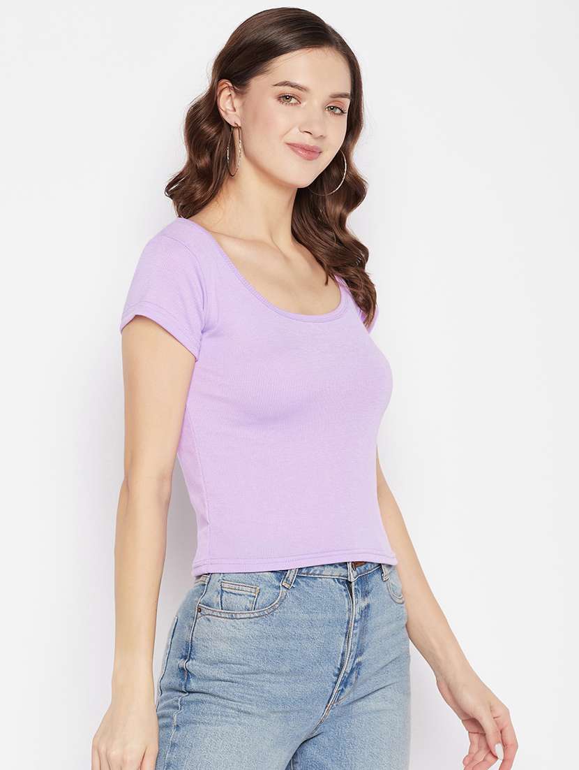 women's crop scoop neck top - 19723828 -  Standard Image - 2