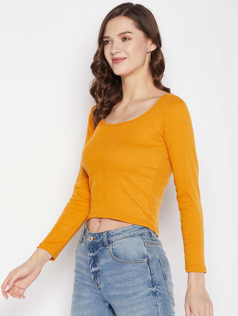women's crop scoop neck top - 19723840 -  Standard Image - 2