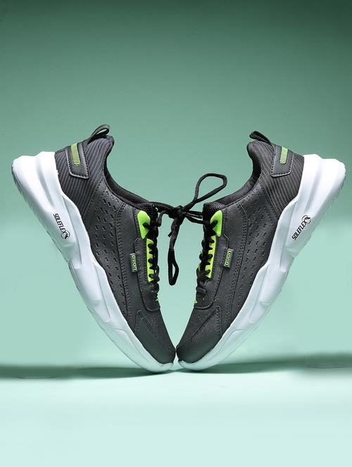 black synthetic sport shoes - 19724012 - Standard Image - 0