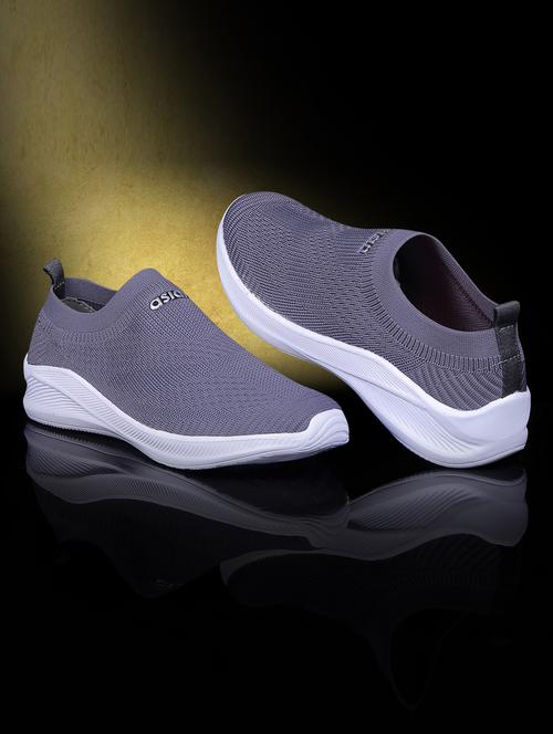 grey slip on sport shoes - 19724033 -  Standard Image - 0