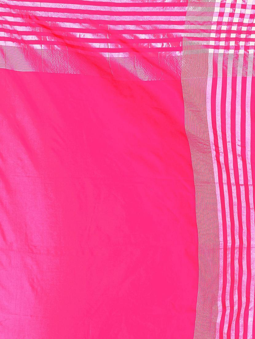 contrast bordered printed saree with blouse - 19727640 - Standard Image - 2