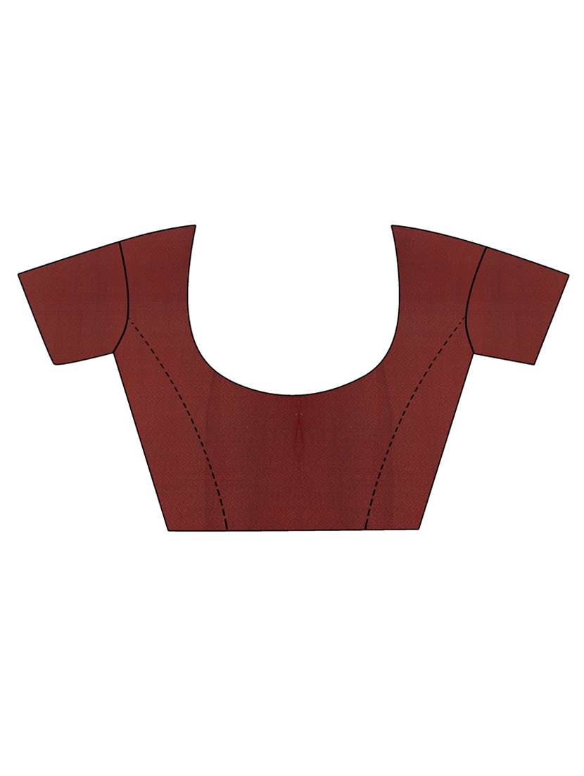 women's geometric brown colored saree with blouse - 19728557 - Standard Image - 2