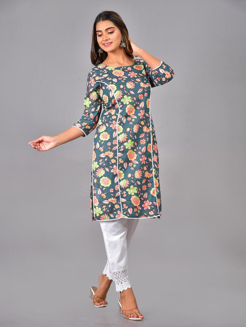 floral kurta pant set - 19730867 - Standard Image - 2