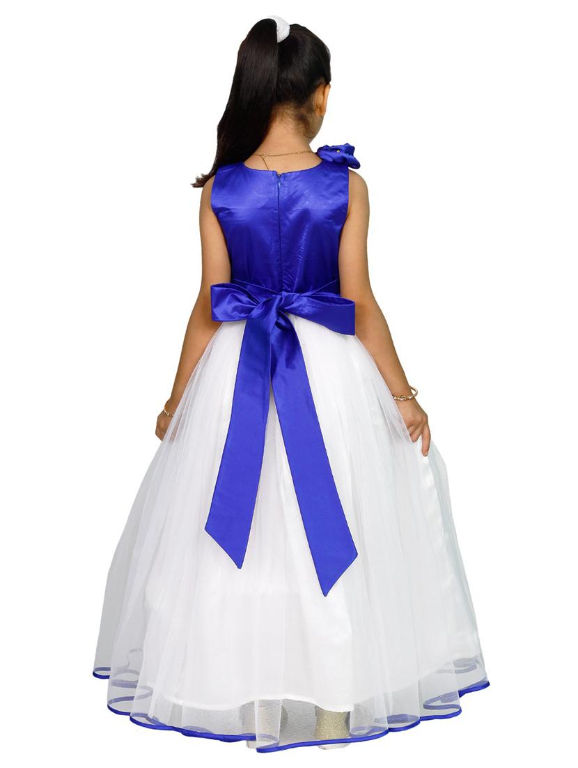 girls boat neck embellished frock - 19731528 - Standard Image - 2