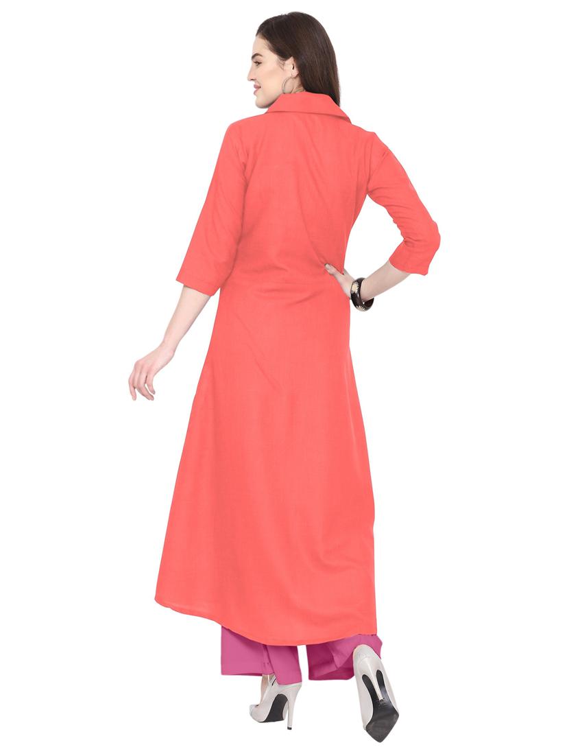 solid kurta palazzo set - 19735771 - Standard Image - 2