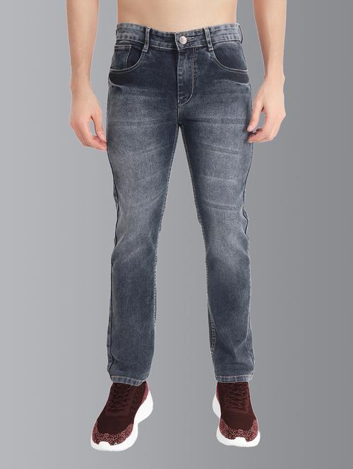 mens slim fit plain jeans - 19735821 - Standard Image - 0