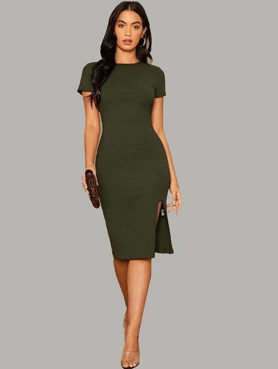 women's shift solid dress