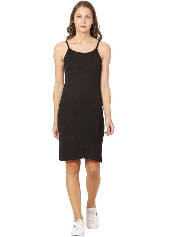 women's shift solid dress