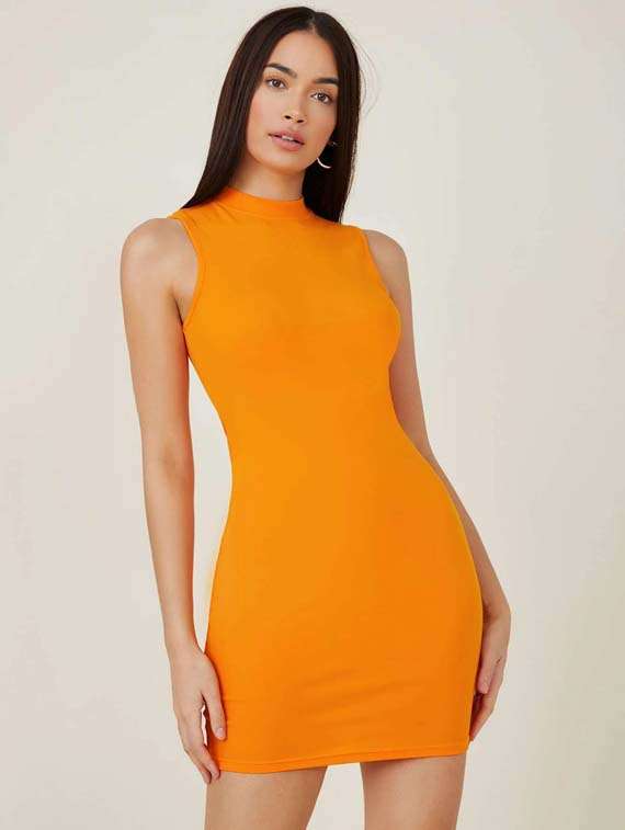 women's bodycon solid dress