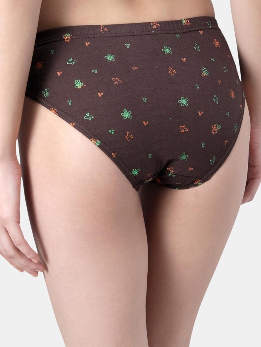 brown printed bikini panty - 19738590 - Standard Image - 2