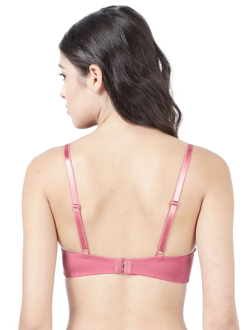 pink nylon balconette bra - 19740087 - Standard Image - 2
