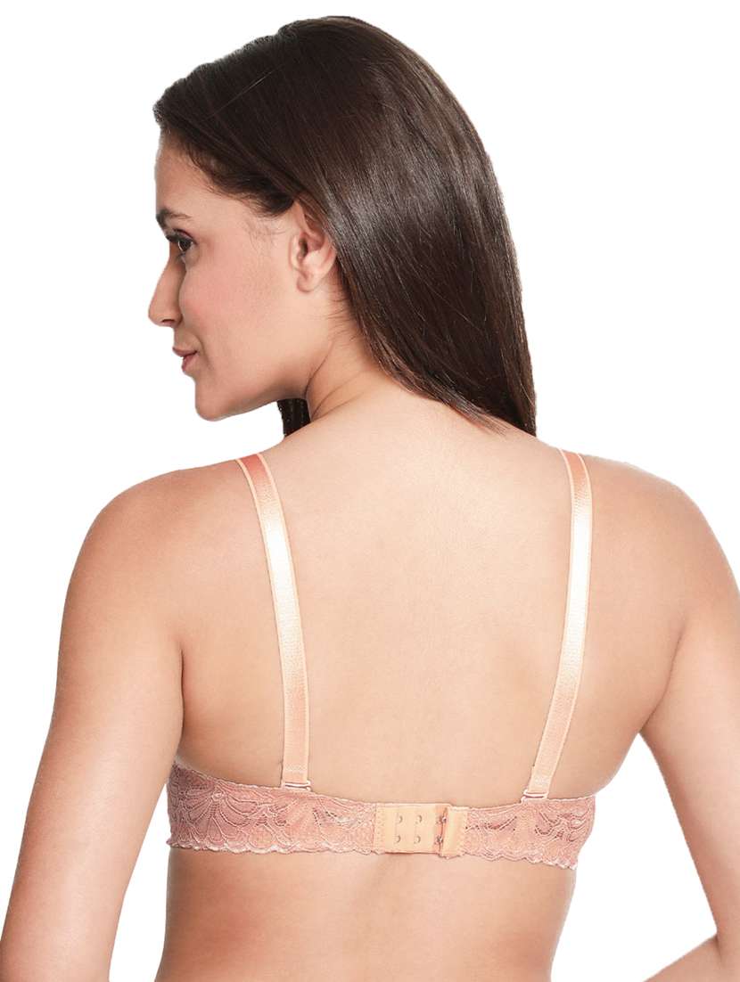 beige nylon tshirt bra - 19740091 -  Standard Image - 2