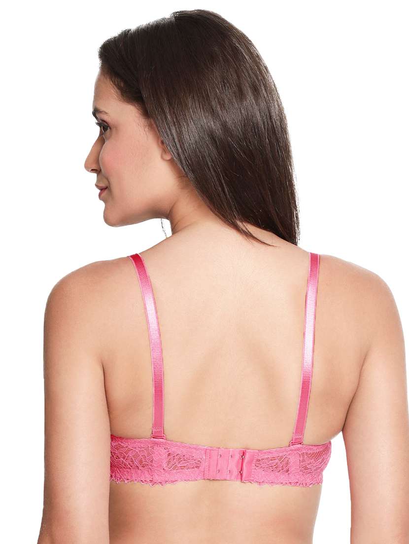pink nylon tshirt bra - 19740094 - Standard Image - 2