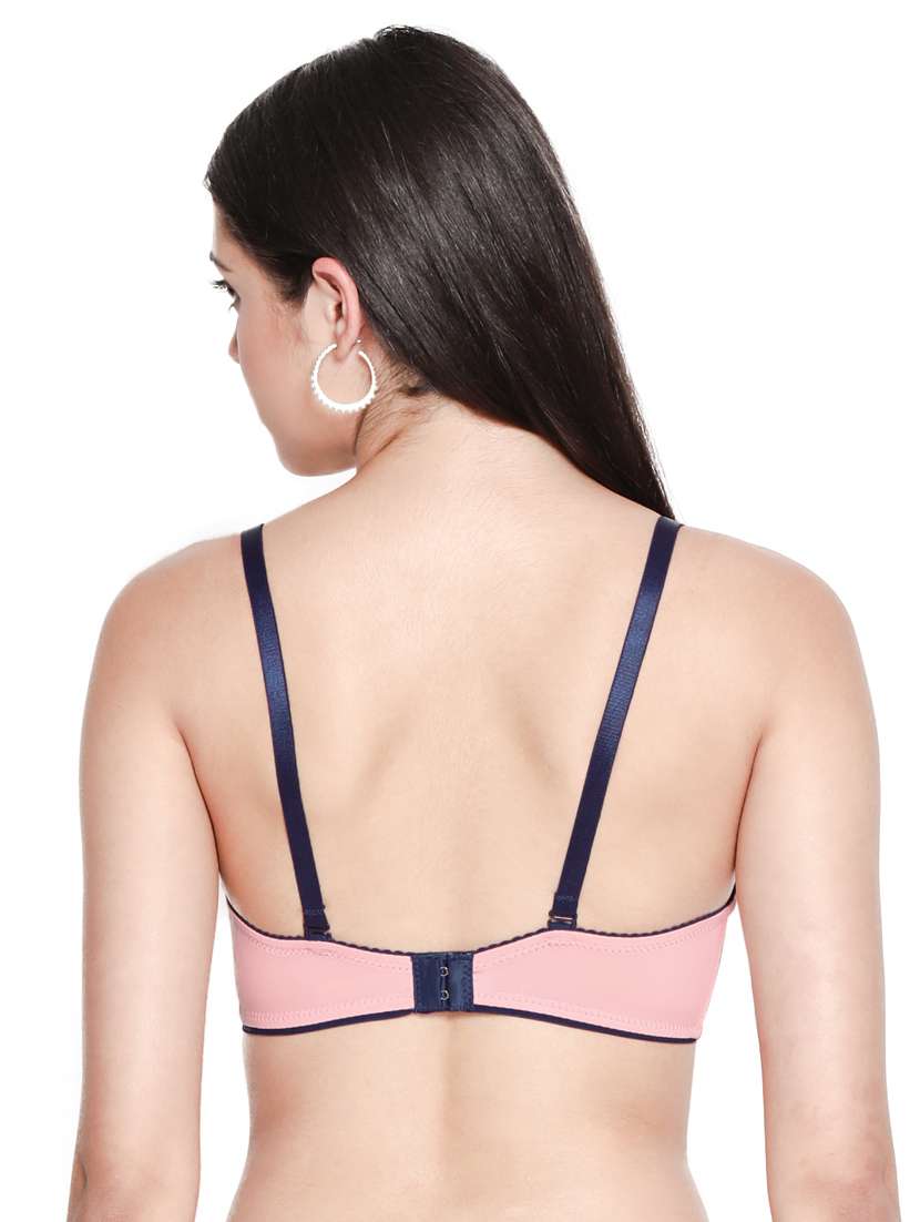 pink nylon plunge bra - 19740100 -  Standard Image - 2