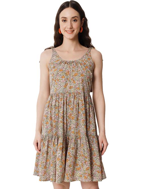 women's floral print tiered dress  - 19743045 -  Standard Image - 0