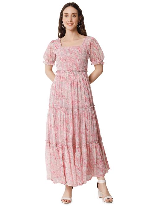 women's floral print tiered dress - 19743056 - Standard Image - 0