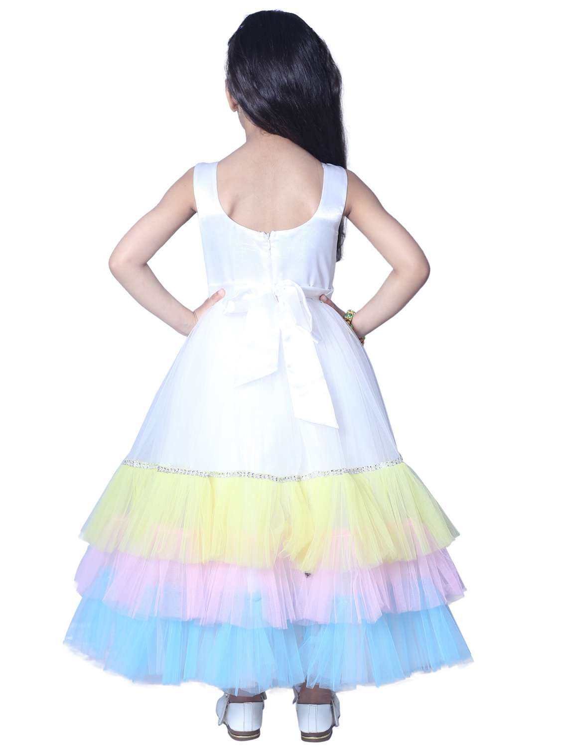 girls round neck sleeveless frock - 19743418 - Standard Image - 2