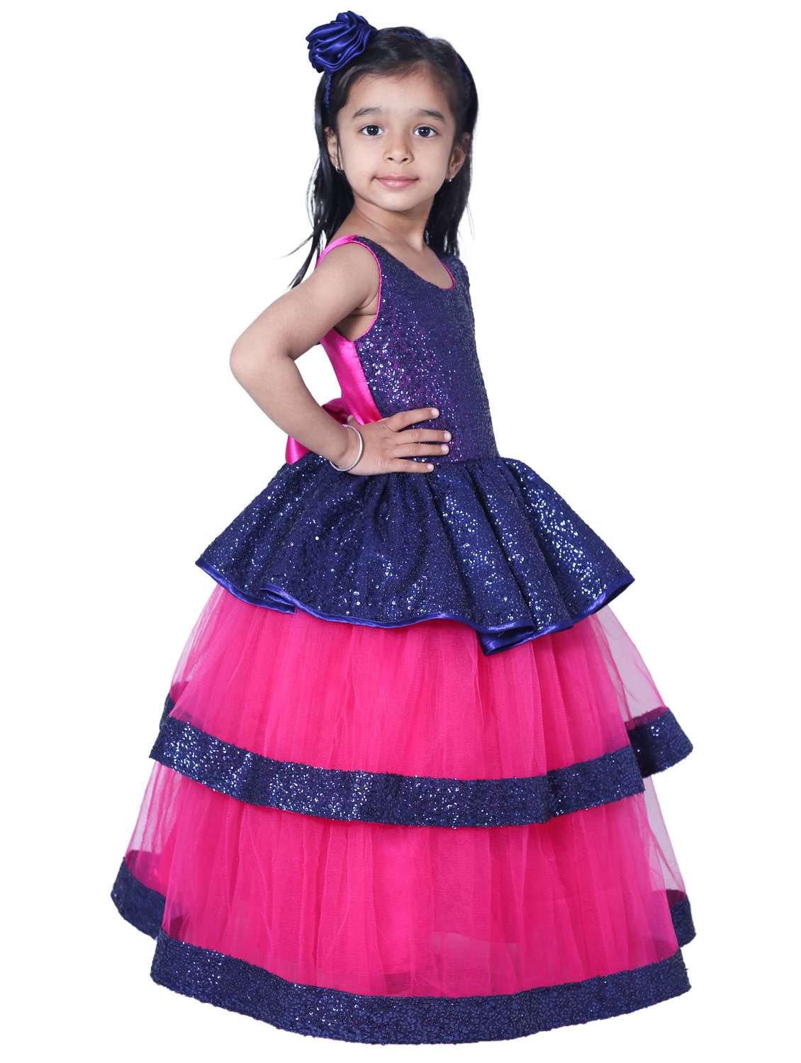 girls round neck sleeveless frock - 19743457 -  Standard Image - 2