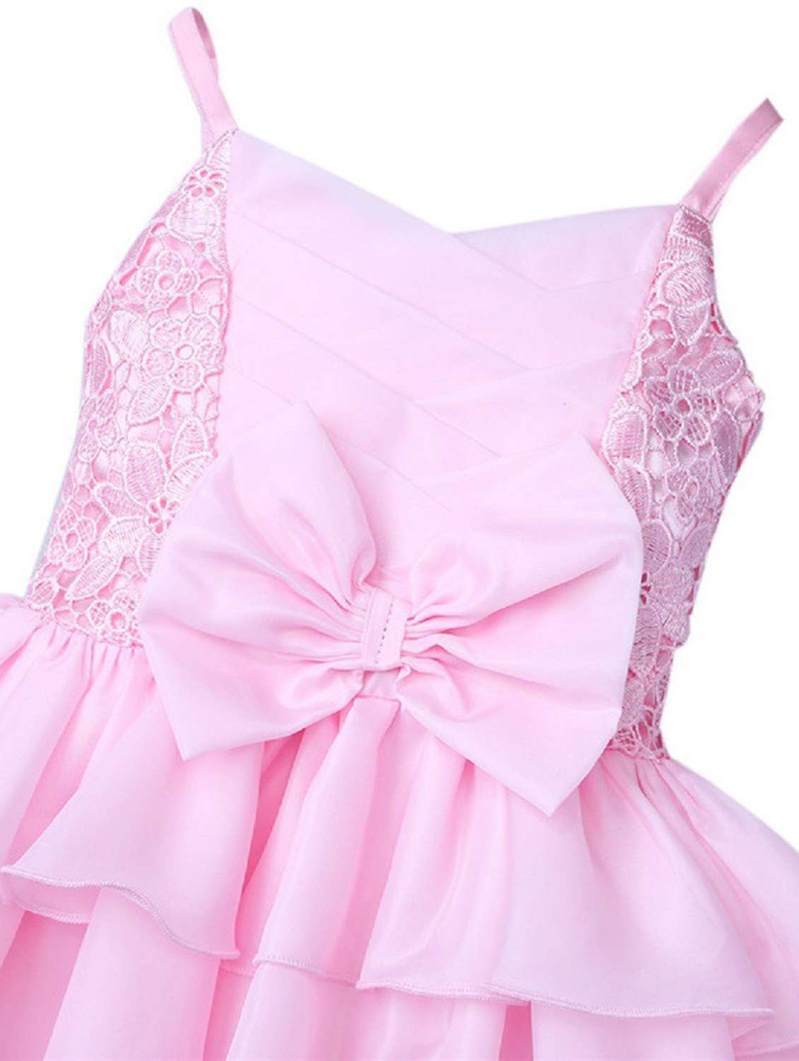 Girls V Neck Sleeveless Frock - 19743466 -  Standard Image - 2