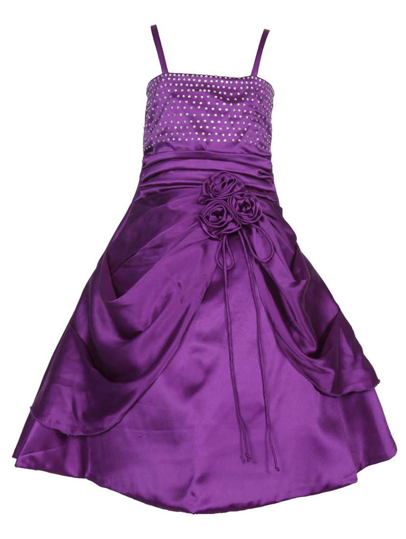 girls shoulder strap sleeveless frock