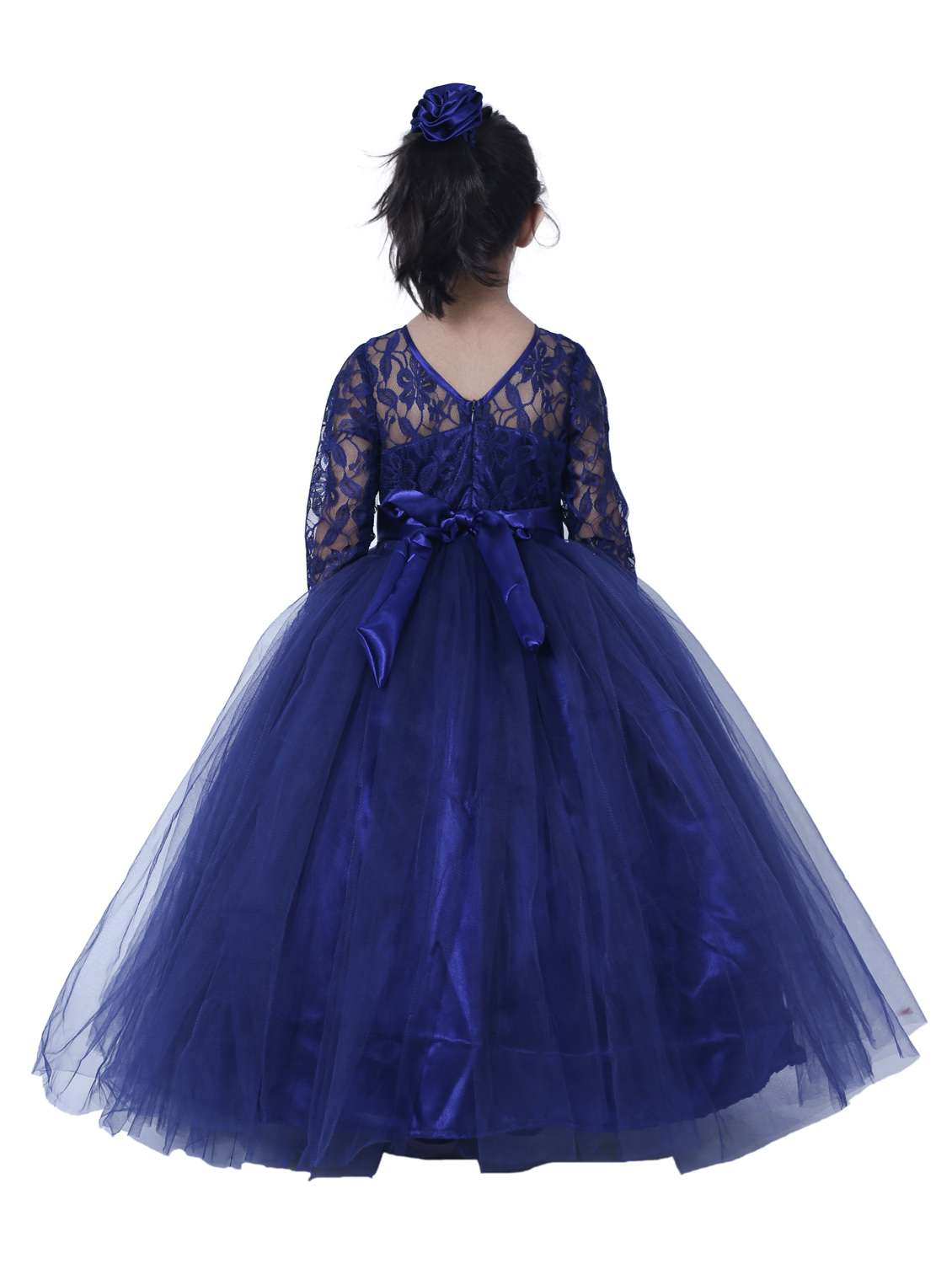 blue net party gown - 19743614 -  Standard Image - 2