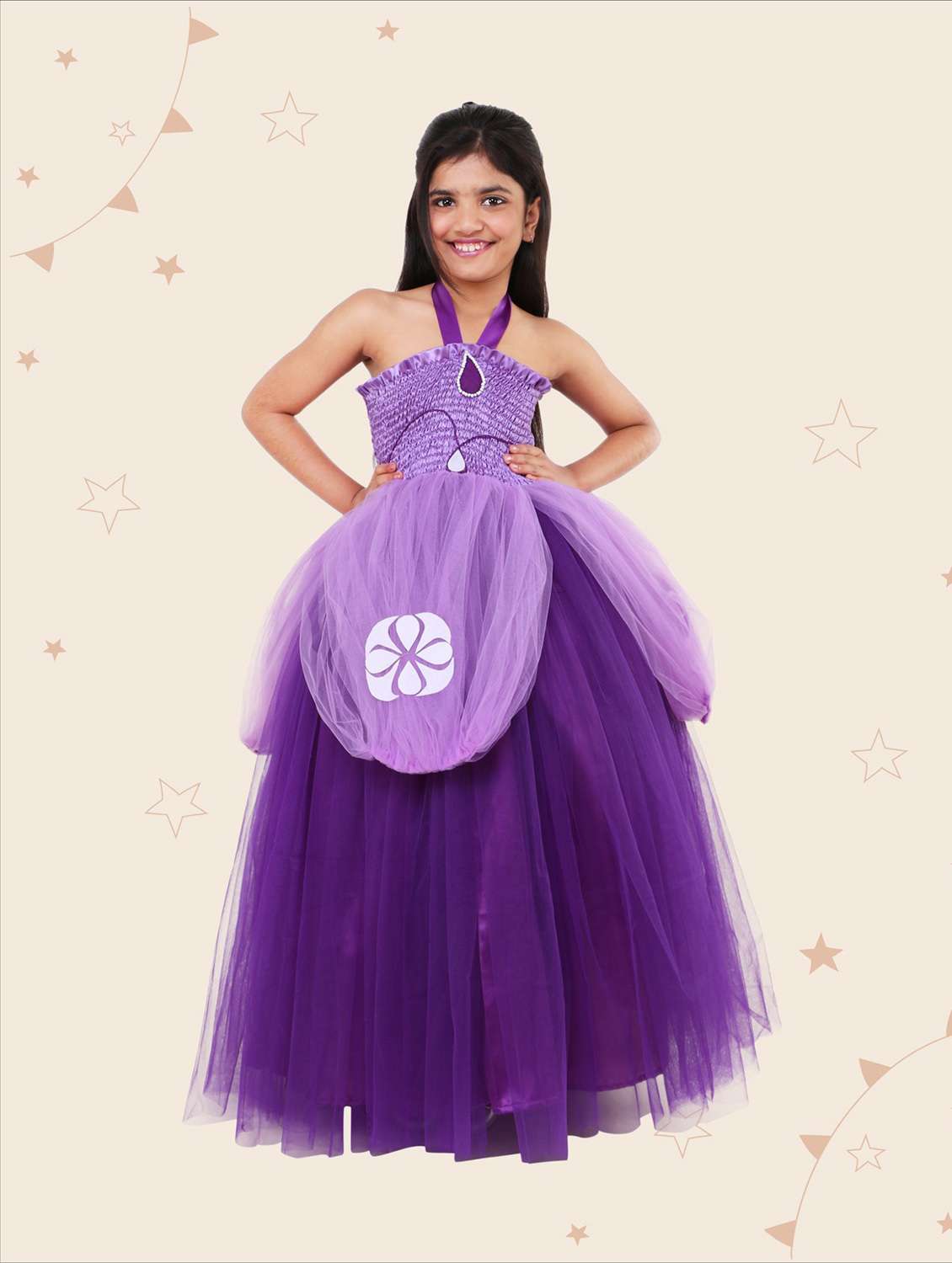 girls halter neck sleeveless frock