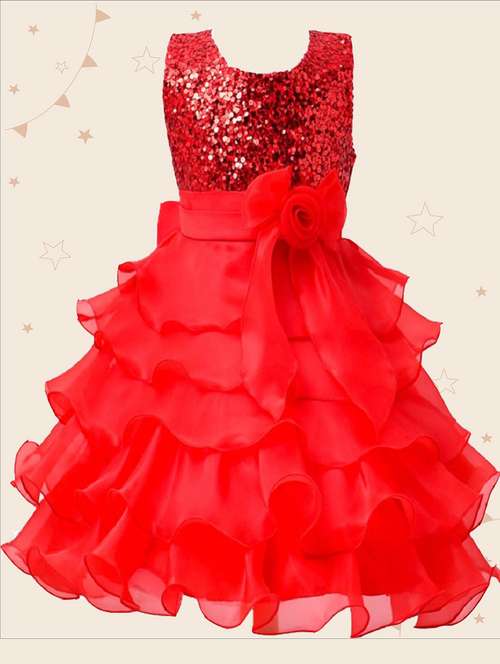 girls round neck sleeveless frock - 19743728 -  Standard Image - 0