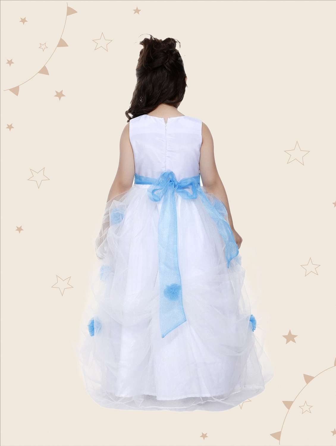 girls round neck sleeveless frock - 19743808 - Standard Image - 2
