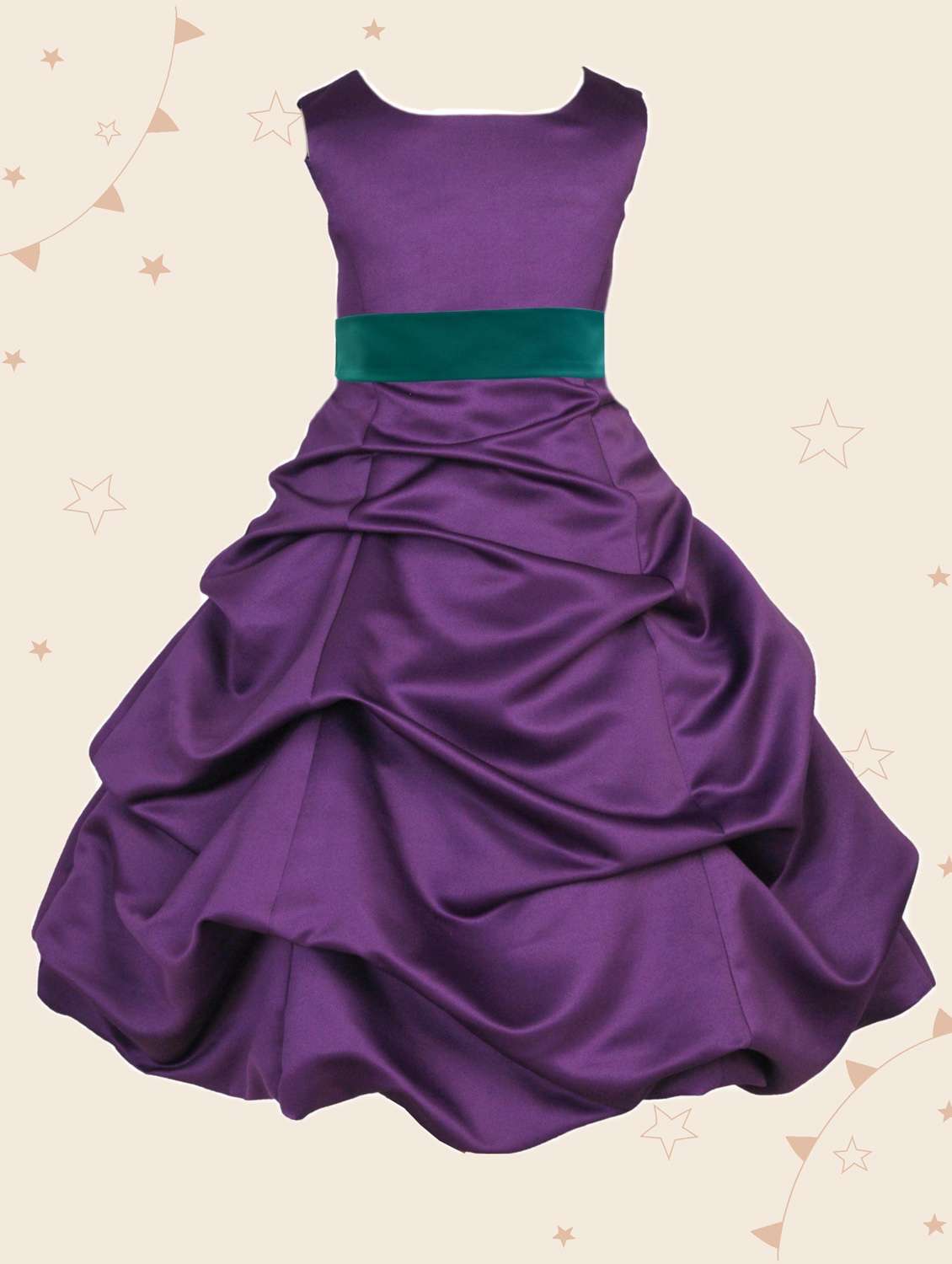 girls round neck sleeveless frock