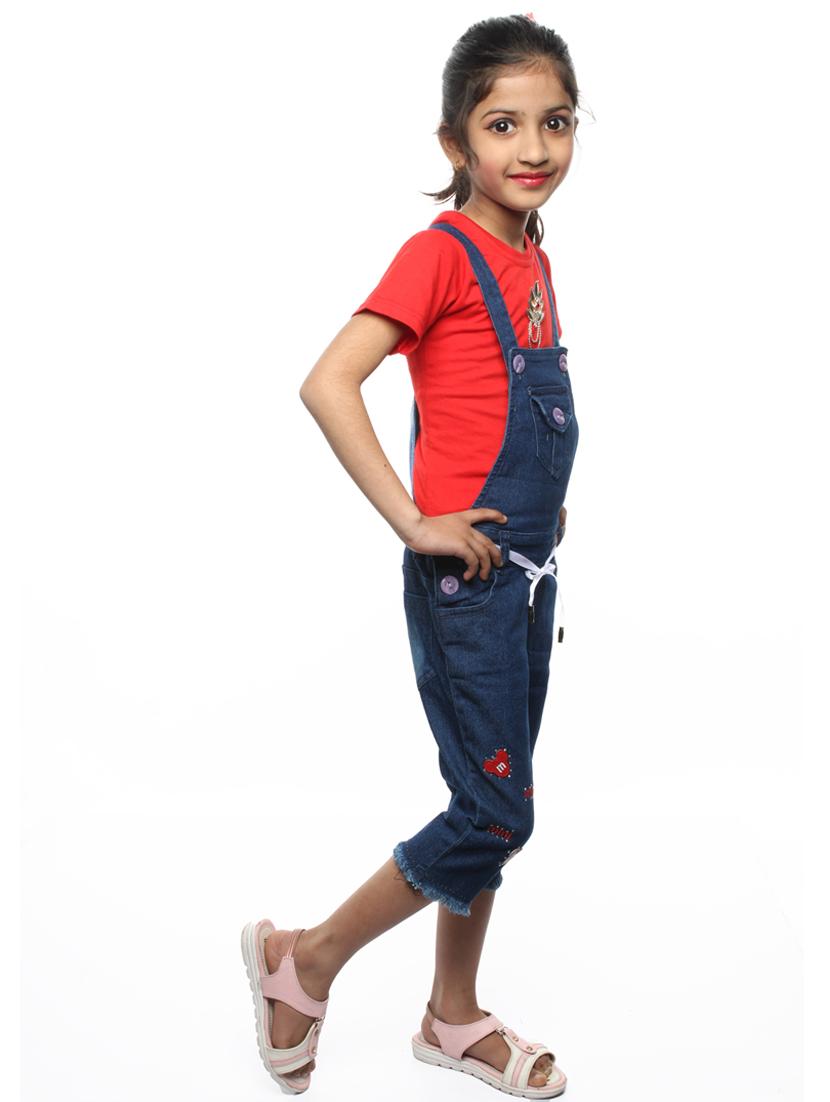 girls pack of 2 dungaree - 19746016 - Standard Image - 2
