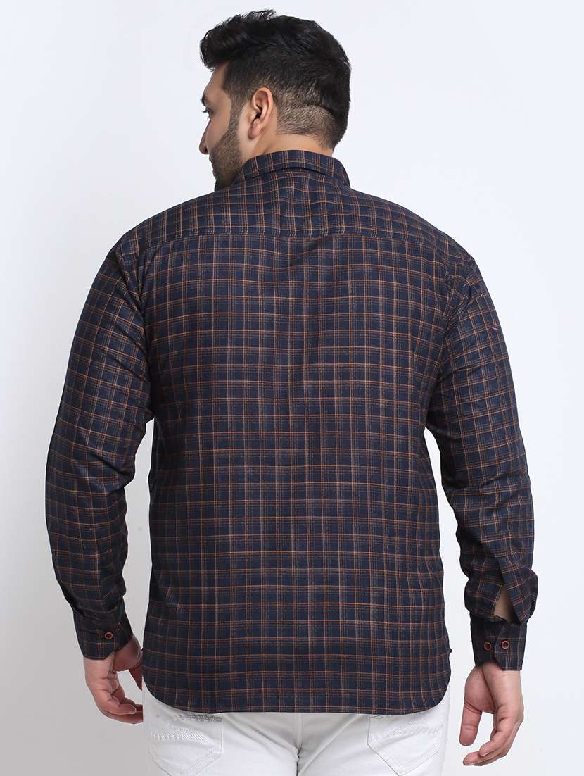 blue cotton casual shirt - 19750073 - Standard Image - 2