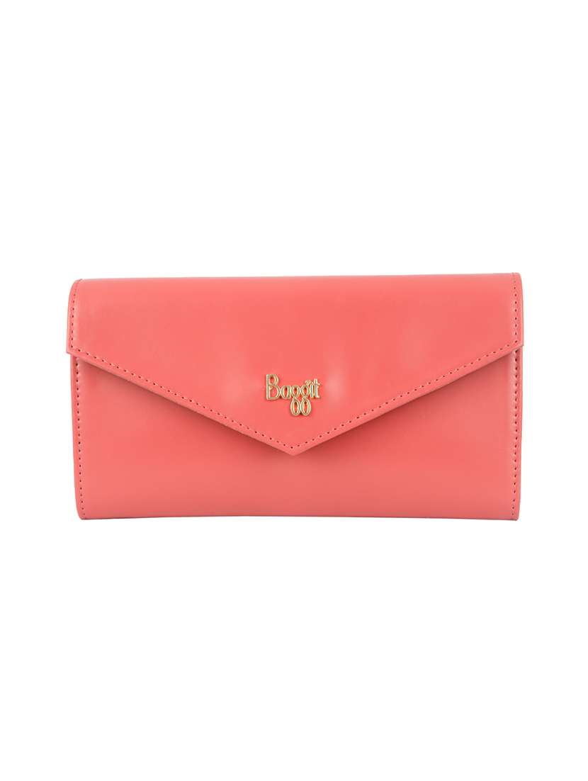 pink cotton polyester blend wallet