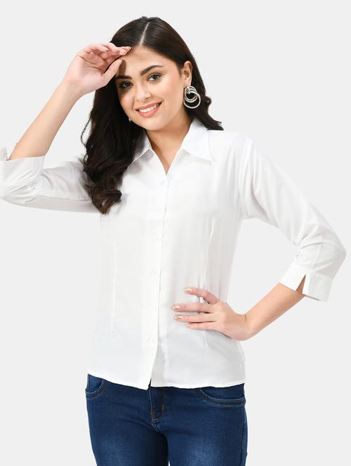 solids crepe regular shirt - 19751467 -  Standard Image - 0