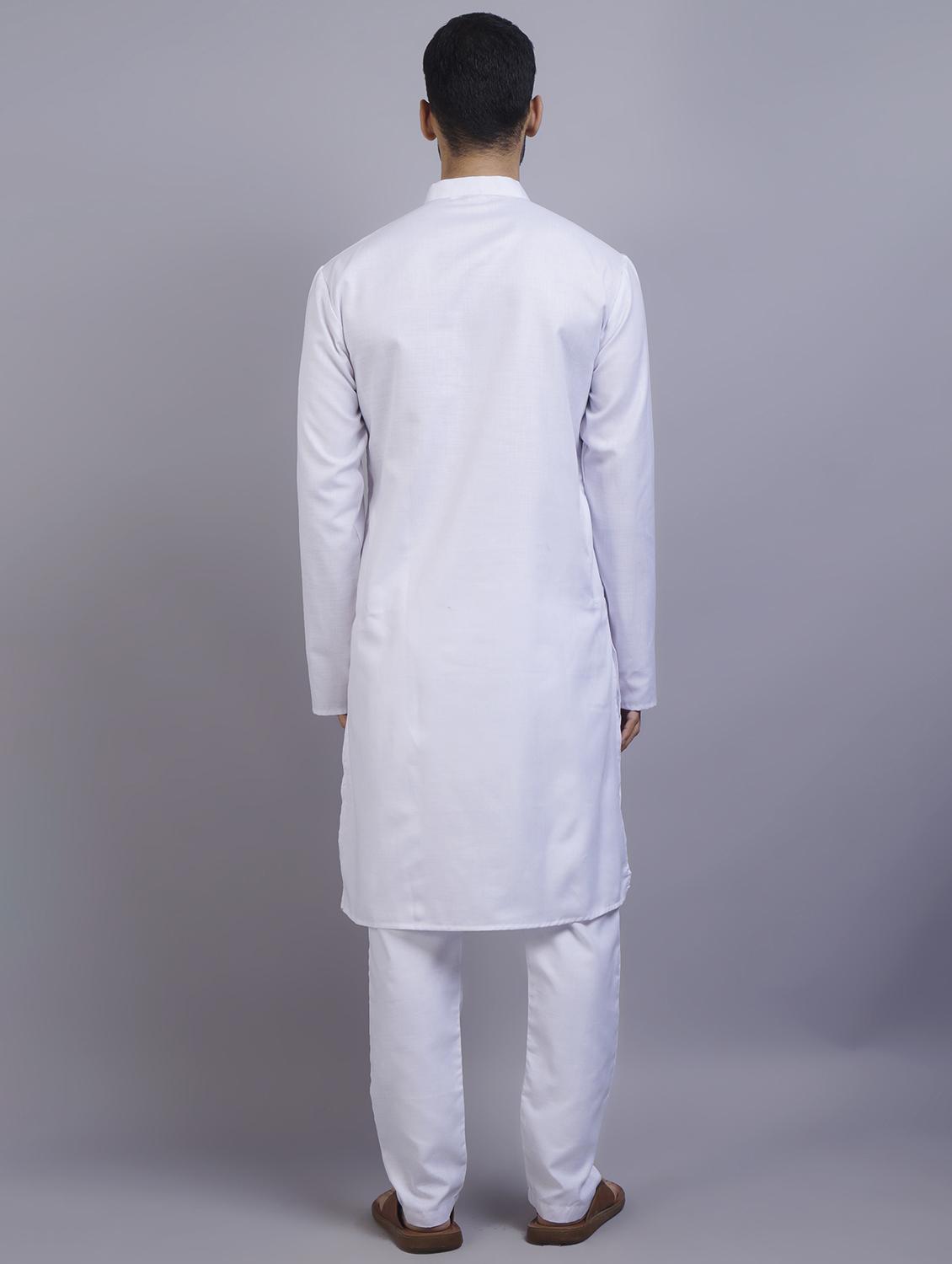 men mandarin collar solid kurta pyjama set - 19753435 - Standard Image - 2