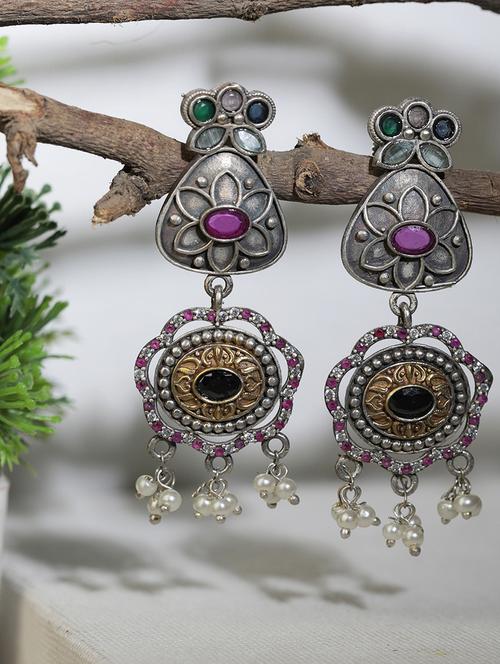 red brass drop earring - 19754791 -  Standard Image - 0