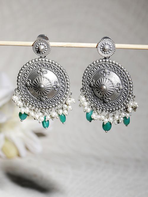 green brass drop earring - 19754799 -  Standard Image - 0