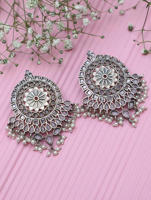 pink brass studs earring - 19754962 -  Standard Image - 0