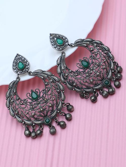 green brass drop earring - 19754967 -  Standard Image - 0