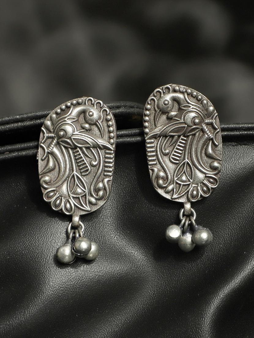 silver brass earring - 19755028 - Zoom Image - 0