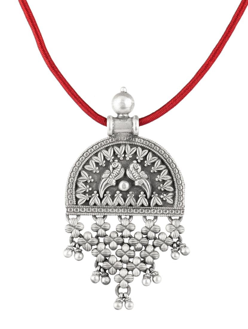 silver brass short necklace - 19755181 - Standard Image - 2