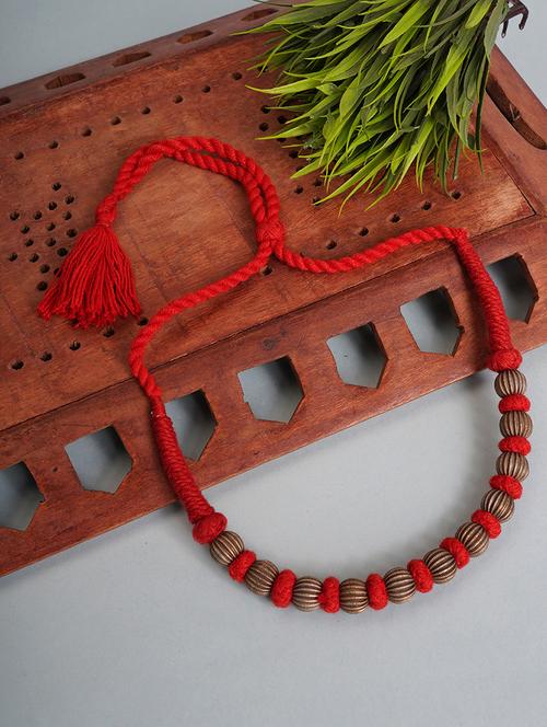 red beads long necklace - 19755191 -  Standard Image - 0