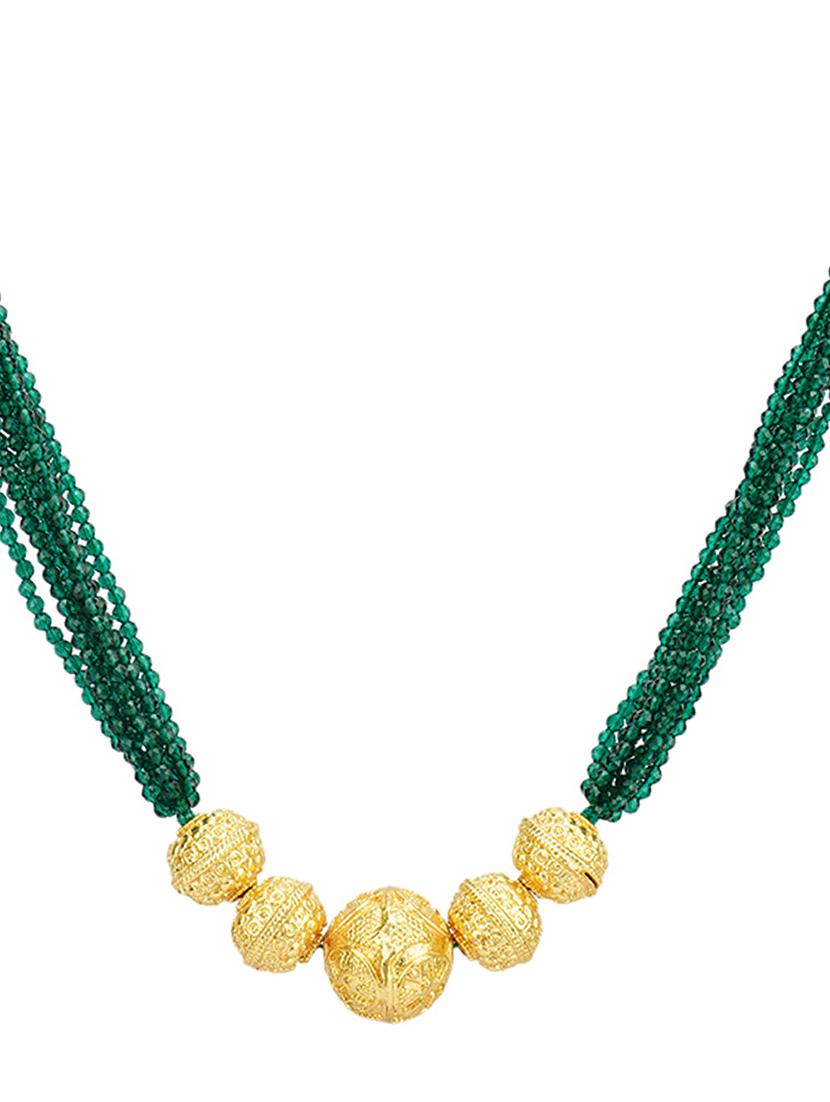 green beads long necklace - 19755192 - Standard Image - 2